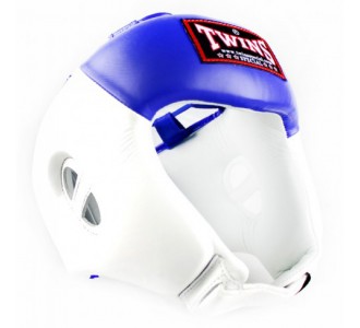 Шлем боксерский Twins Special (HGL-8T white/blue)